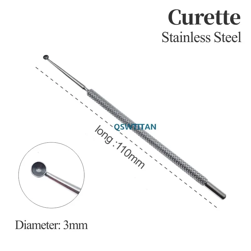 Kleszcze tytanowe/stalowe Chalazion Curette Micro Weterynaryjny okulistyczny instrument chirurgiczny do oczu — zdjęcie 7
