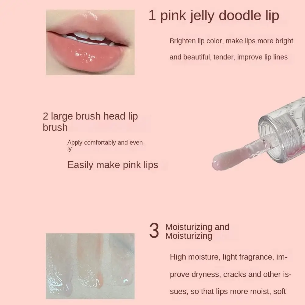 جديد ترطيب الفاكهة حماية الشفاه النفط ترطيب أحمر الشفاه عالي اللمعان غير لزجة ملمع الشفاه النساء