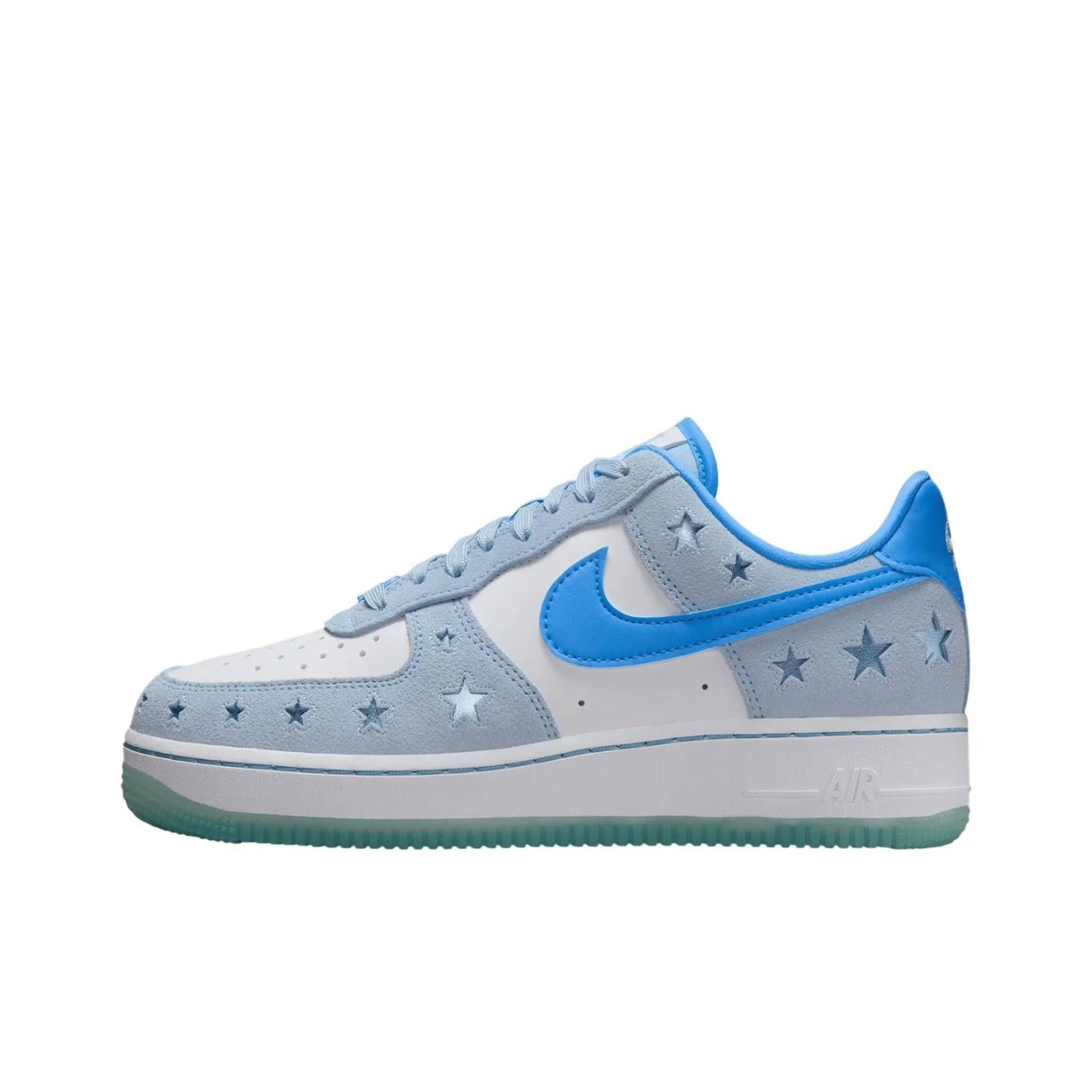 

Женские устойчивые к истиранию низкие туфли для скейтборда Nike Air Force 1, ледяной синий HQ8051-400