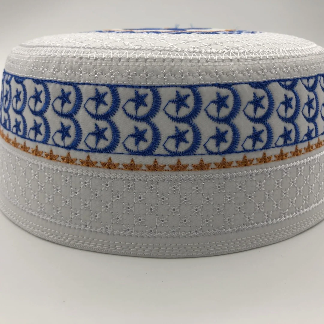 Muslim Caps For Men Clothing Tax Products Turkey  Prayer Mesh Jewish Hat Kippa Islamic Kufi Topi Embroidery