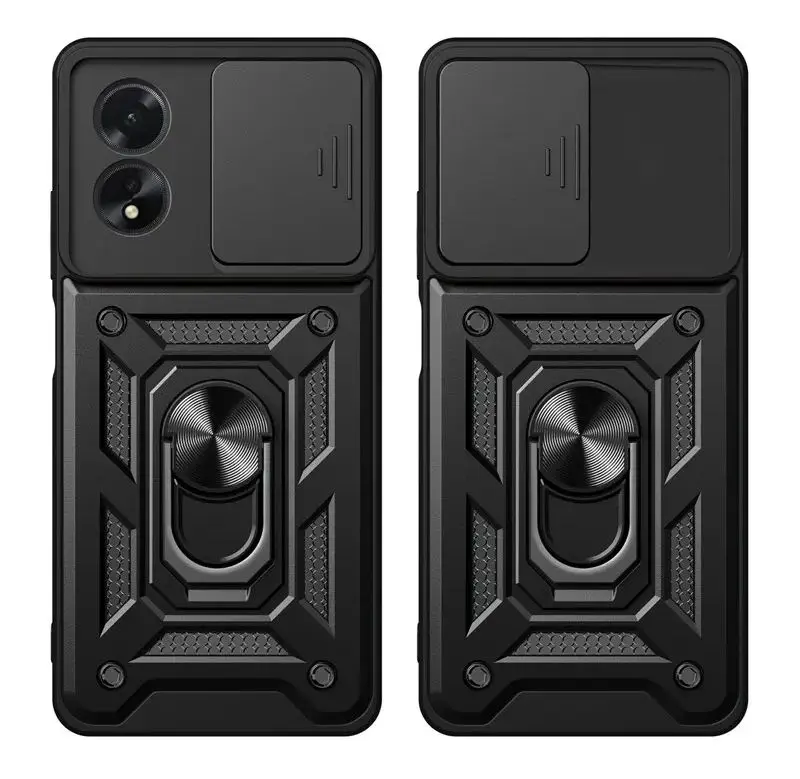 For OPPO A38 4G Case Camera Lens Protective Armor Shockproof Magnetic Holder Ring Case For OPPO A38 A 38 Back Cover