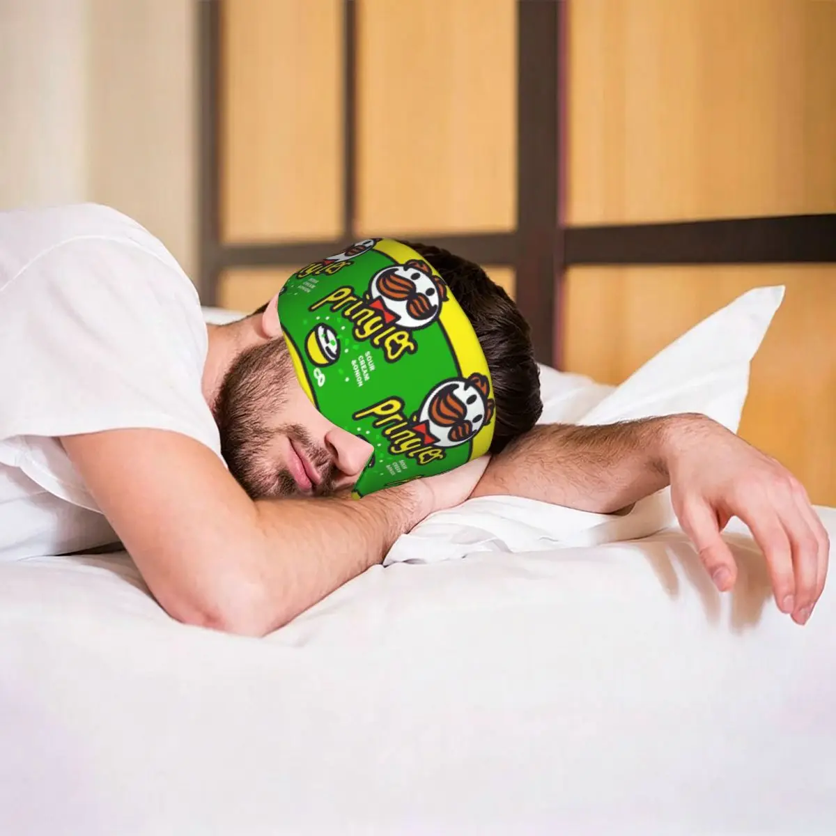 Potato Crisps Chips Pringles Print sleep eye mask Light Blocking Portable Eye Cover for Girls Boys Travel Gift Eyeshade eyepatch