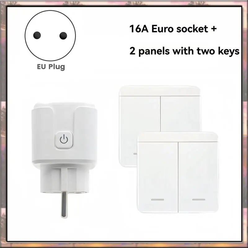 

BAAZ HOT Wireless Window Door Sensor, Magnetic Contact Switch, AC220V 2500W, Ideal For Extractor Hoods And Home Security EU Plug