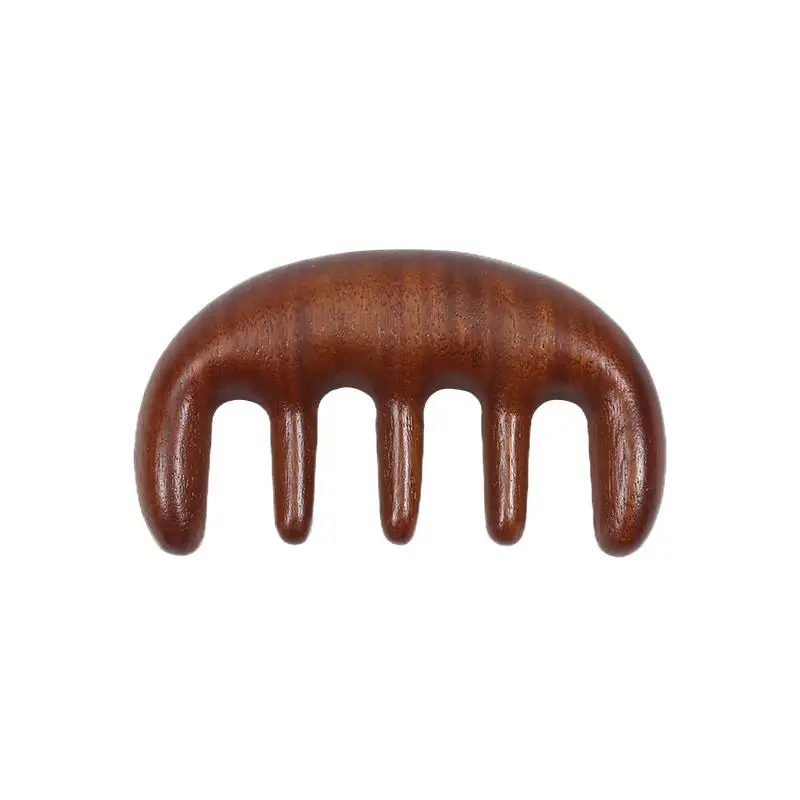 

Massage Comb Five Finger Ball Sandalwood Meridian Massage Comb Scalp Massage Wide Toothed Solid Wood Pork Rib Hairdressing Comb