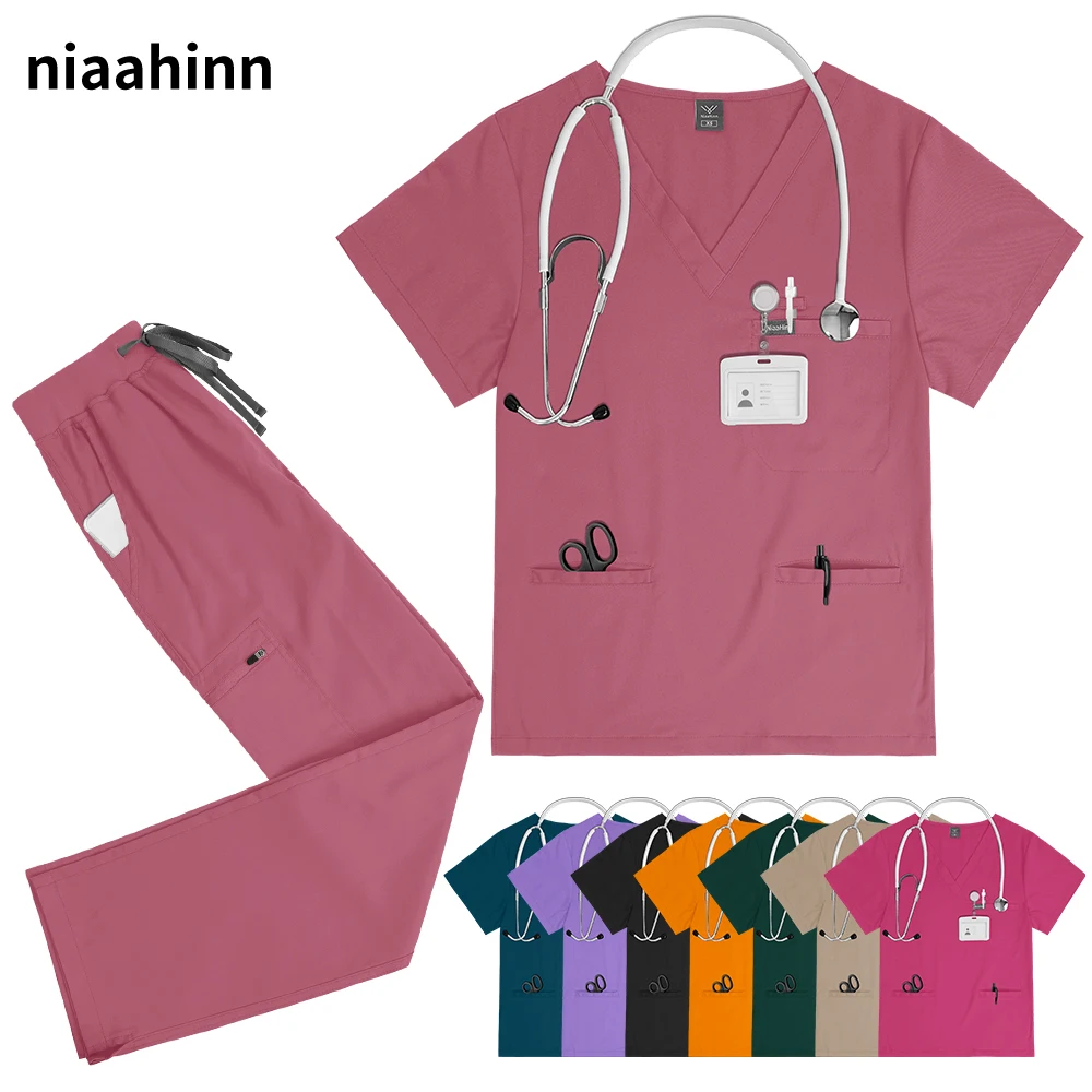 

Лидер продаж, одежда для мытья рук, мужская и женская рабочая одежда для медсестер, больничные костюмы для кормления, салон красоты, СПА, спецодежда для персонала, летняя одежда