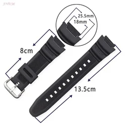 Premium Quality Silicone Watch Bands Wristbands For Casio G-shock SGW300 AE1000 W-800H W218H W-S210 AQS810 Sweat Proof Strap