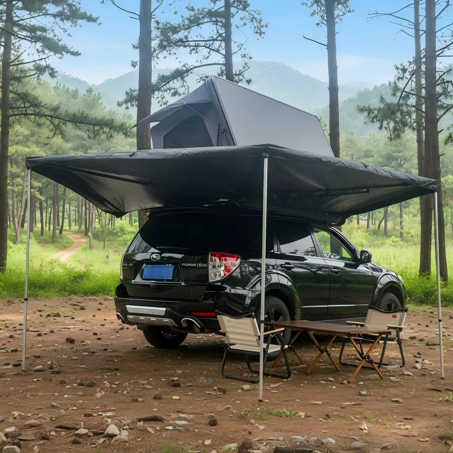 

Outdoor Manufacturer New Arrival 4wd Offroad Retractable Waterproof Folding Camping 270 Degree Freestanding Awning