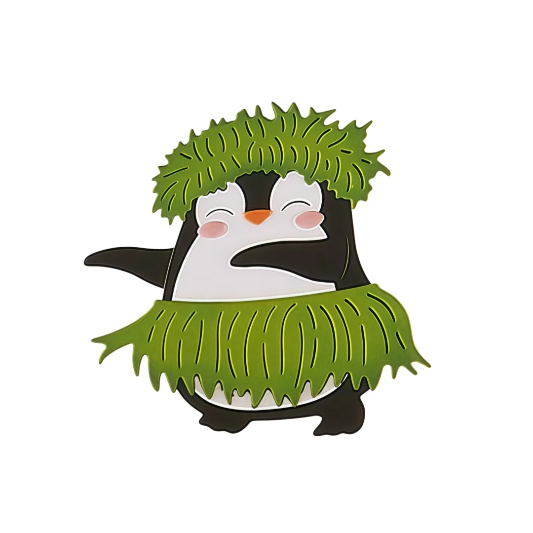 Penguin in Paradise Metal Cutting Dies Clear Stamps Stencil Hot Foil For DIY Scrapbook Craft Decoration Embossing June 2026