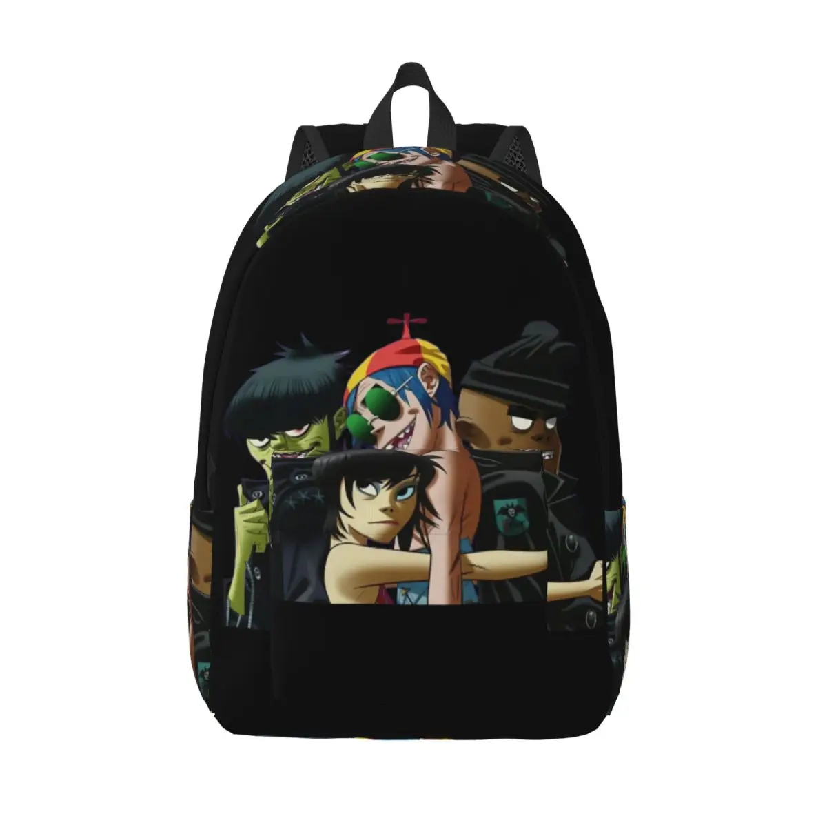 

Gorillaz Rock Backpack for Kindergarten Primary School Student Punk Music Bookbag Boy Girl Kids Canvas Daypack Sports