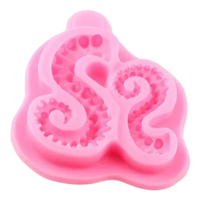 Sea Octopus Tentacles Silicone Mold Cupcake Fondant Molds Cake Decorating Tools Candy Polymer Clay Chocolate Gumpaste Moulds