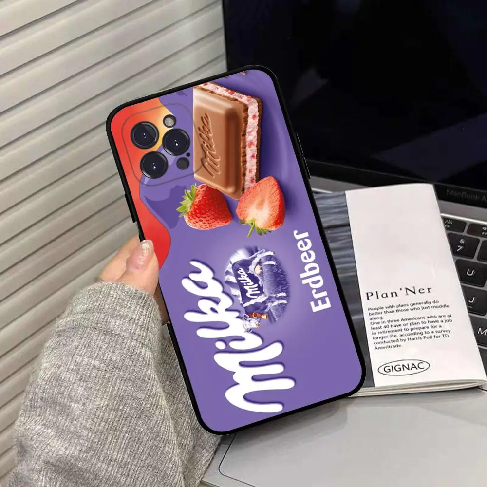 Chocolate Milka Box Phone Case Silicone Soft for iphone 15 14 13 12 11 Pro Mini XS MAX 8 7 6 Plus X XS XR Cover