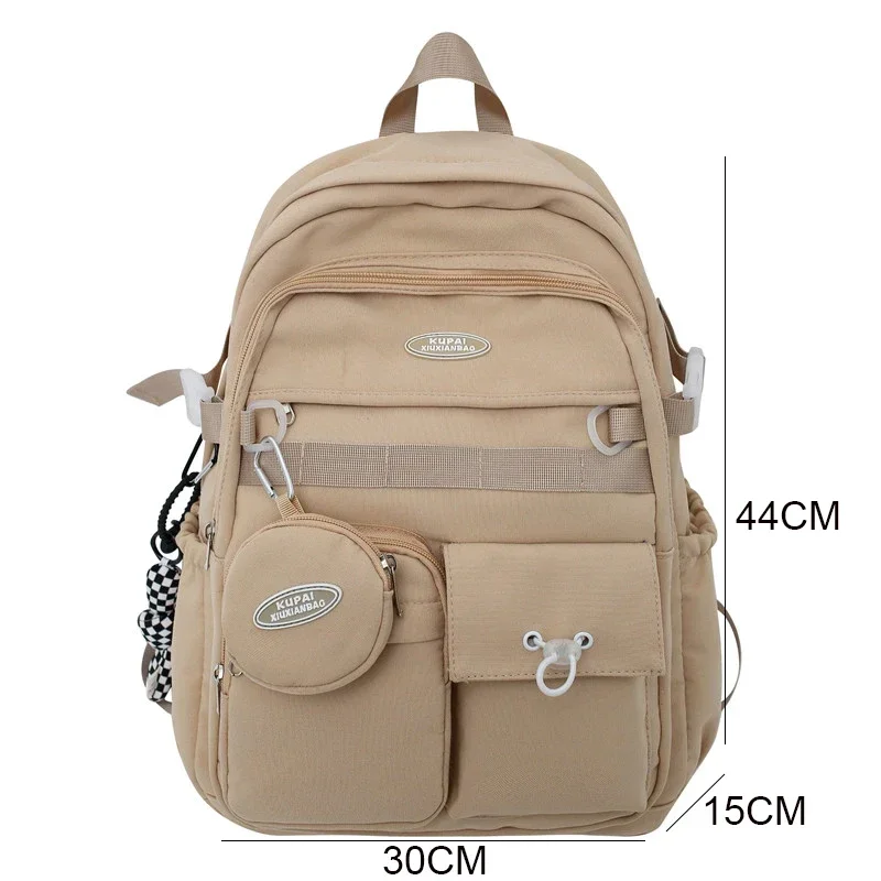 2024 New Multi-pocket Women Backpack High Quality Youth Waterproof Backpacks for Teenage Girls Boys Female School Bag Bagpack