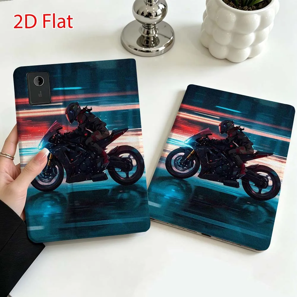Cool motorcycle graphics For Lenovo Xiaoxin Pad Pro Tab P12 P11 11 13 11.2 inch K11 Plus Pen Tray Tablet Case Soft