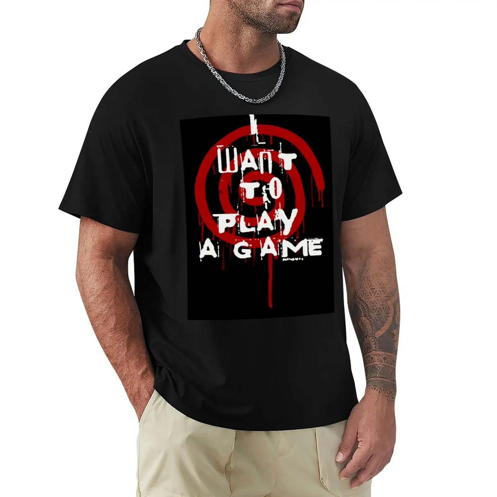 

I want to play a game T-Shirt man clothes affliction shirts summer tops men t shirts high quality