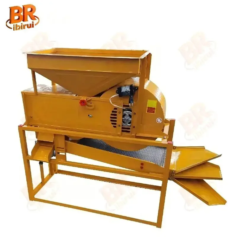 Birui Double-Layer Efficiency Rice Screening Machine Corn Maize Cereal Separating Sieving Cleaning Winnower High 0.15KW