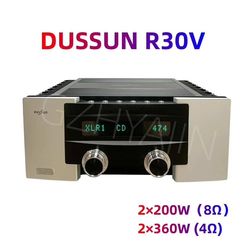 New DUSSUN R30V Integrated Stereo Power Amplifier High Power HIFI Power Amplifier Volume Control Range 80.0 dB