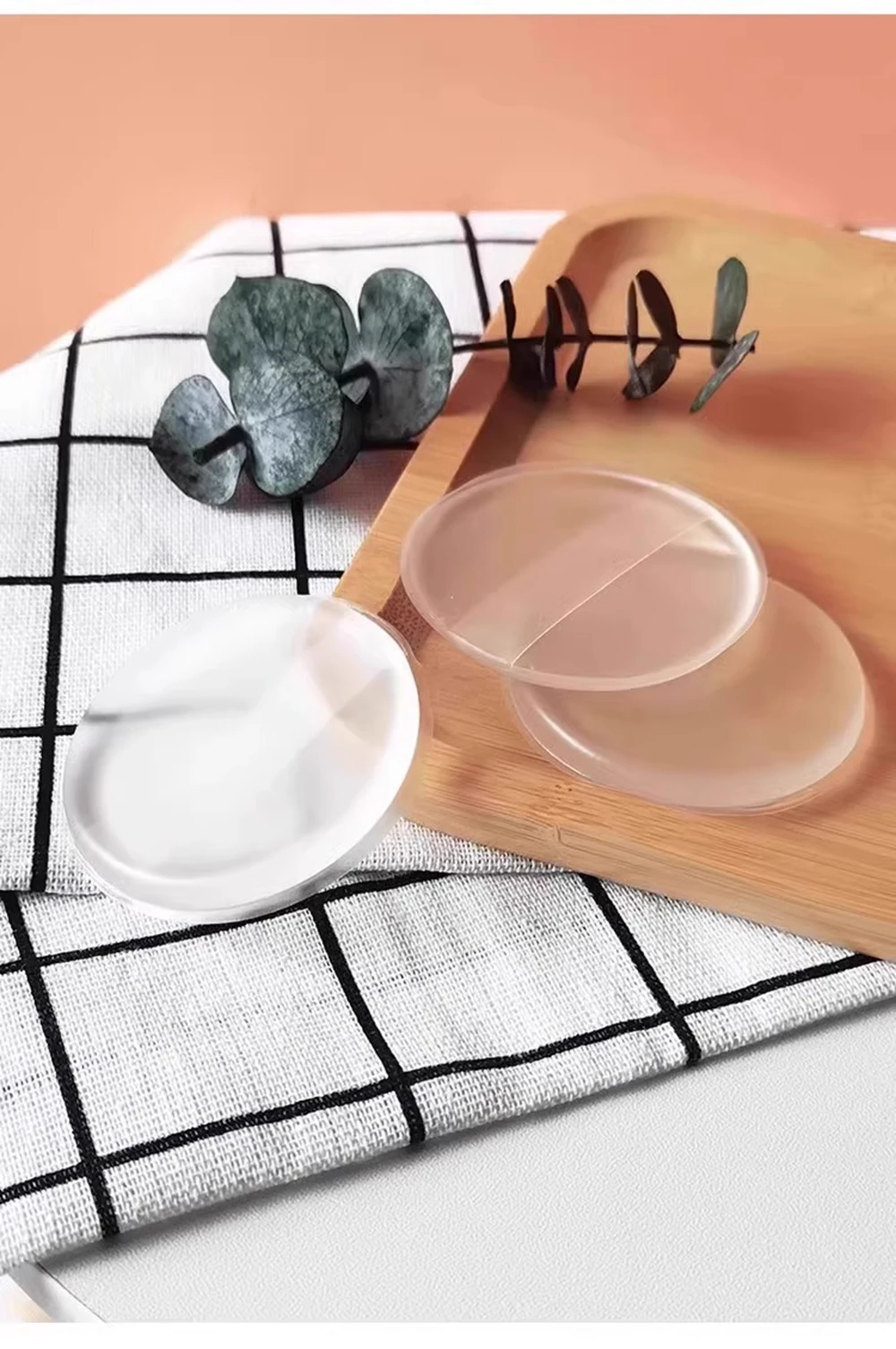 Esponja de sopro de pó de gel de silicone macio para base cosmética facial bb creme sem pó para comer ferramentas de maquiagem de sopro cosmético