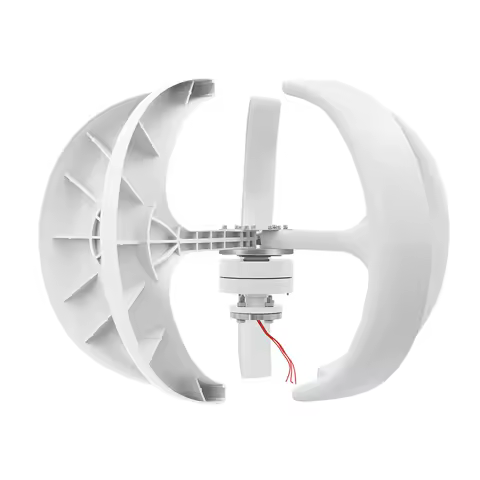 600W Lantern Wind Turbine 24V Wind Generator Low 2m/s Startup Maglev Generator for Off-Grid Powe