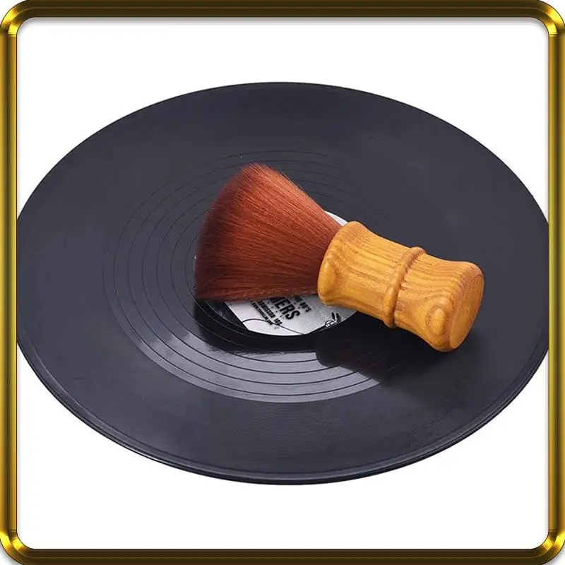 

-A95Z 5X Turntable Vinyl Record LP Cleaning Anti-Static Brush Cleaner For CD Longplay Player Cleaner Wooden Handle Brush Dust