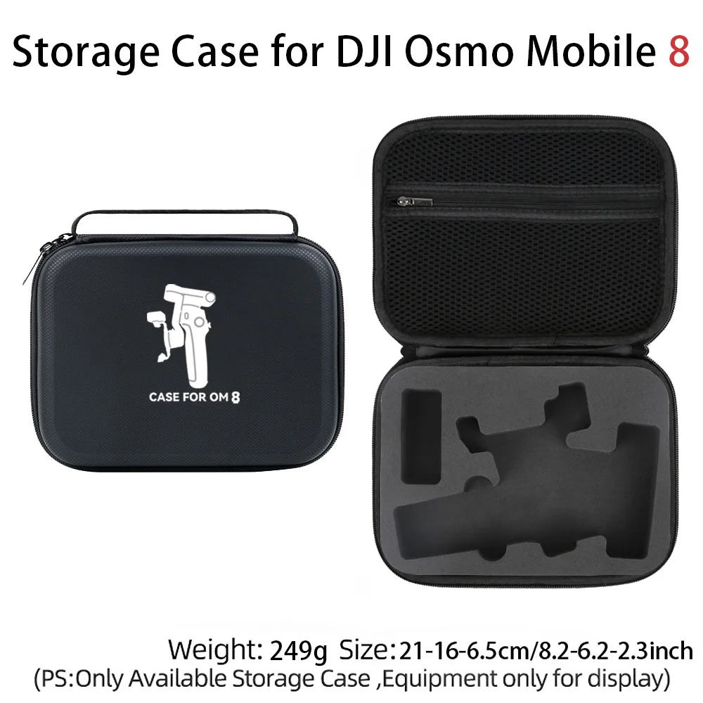 

Protective Storage Bag for DJI Osmo Mobile 8, PU Material Dust-Proof & Scratch-Resistant Pouch for Gimbal, Travel Carry Case