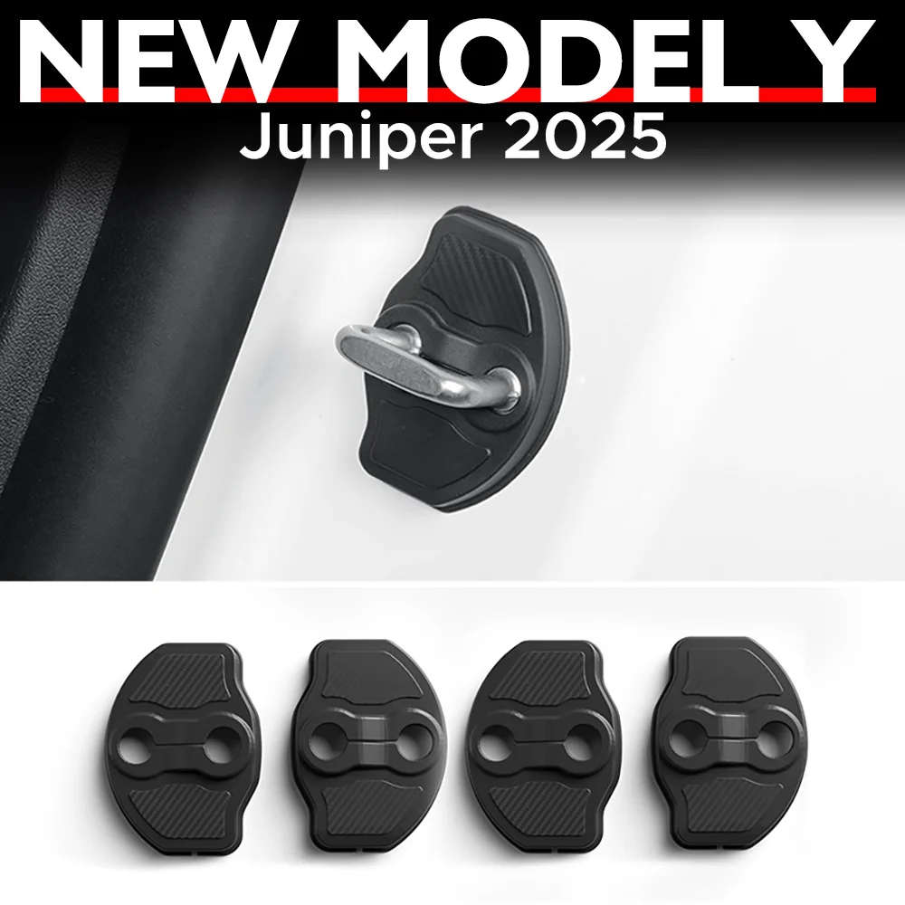 

4 шт. для Tesla New Model Y LAUNCH 2025 защитная крышка дверного замка TPE