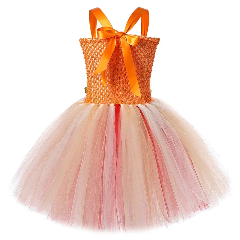 Moanna Princess Costumes for Girls Indian Style Ballet Tutu Dress with Necklace Kids Christmas Halloween Outfit Holiday clot@0Z*