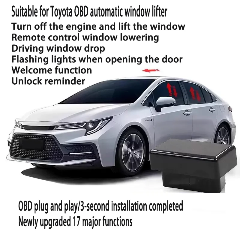 Suitable For Toyota Corolla Camry Asia Dragon Rongfang One Key Lift Lock Car OBD Automatic Window Lifter Modification