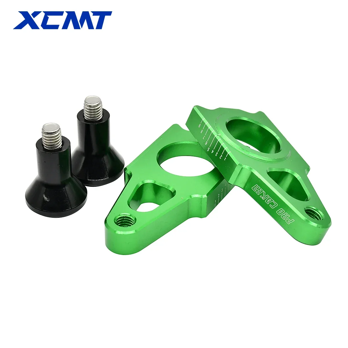 ตัวปรับโซ่เพลาล้อหลัง CNC สำหรับ Kawasaki Kx 125 250 250F 450F KX125 KX250 KX250F KX450F KLX450R 2003 2016 2018