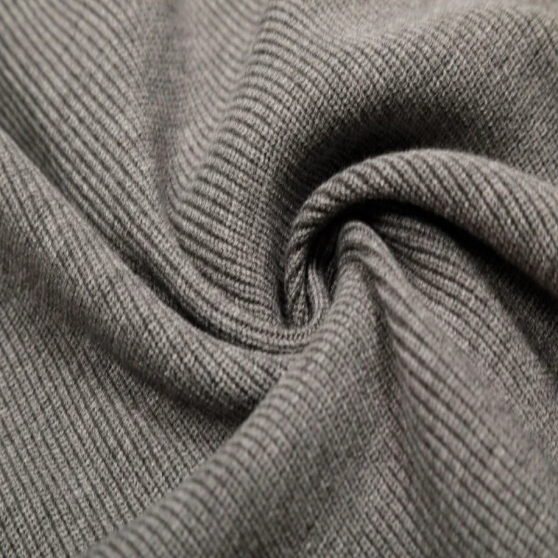 Men's Gray Zip-Up Mock Neck Cardigan, 2025 Autumn Trend Clean Fit Warm Thermal Knitted Casual Outerwear