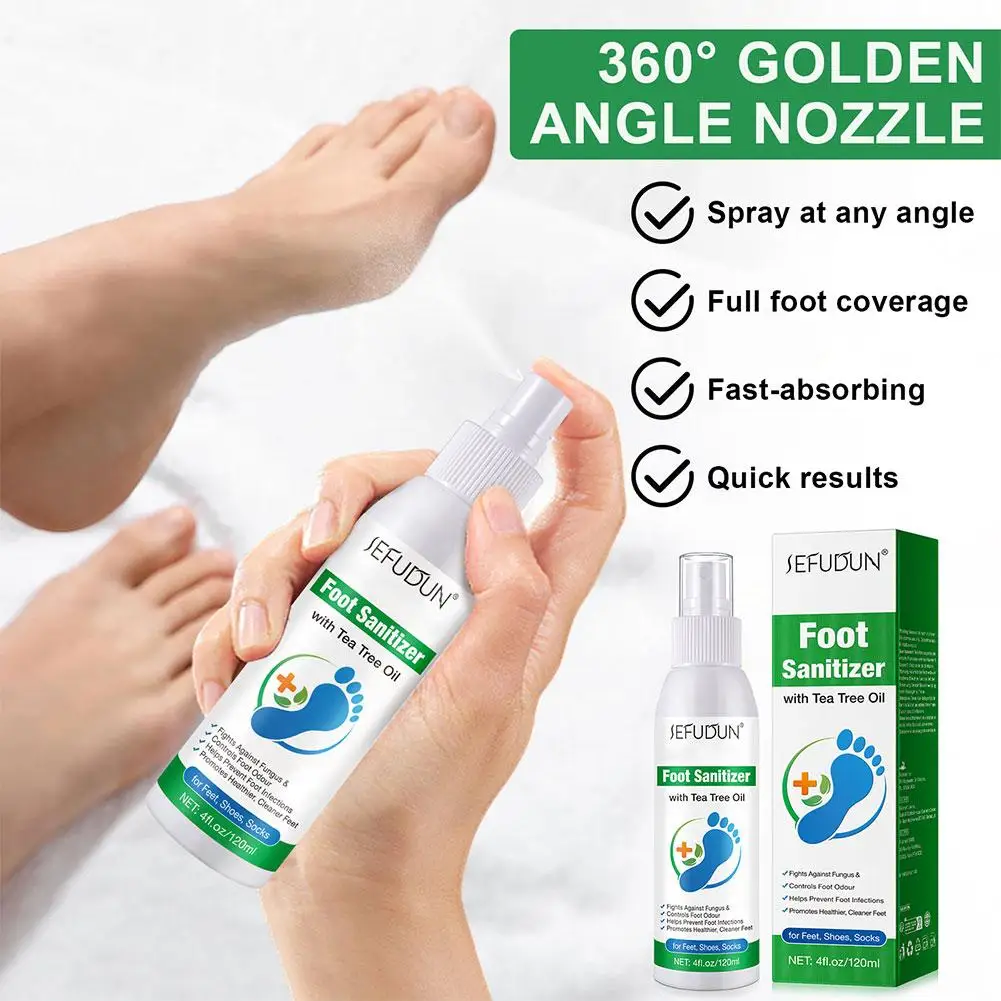 

100ml Foot Deodorization Spray Removal Odor with Tea Oil Foot Odor Drying Moisturize Foot Tree Sanitizer Spray Foot Deodora Z8Y8