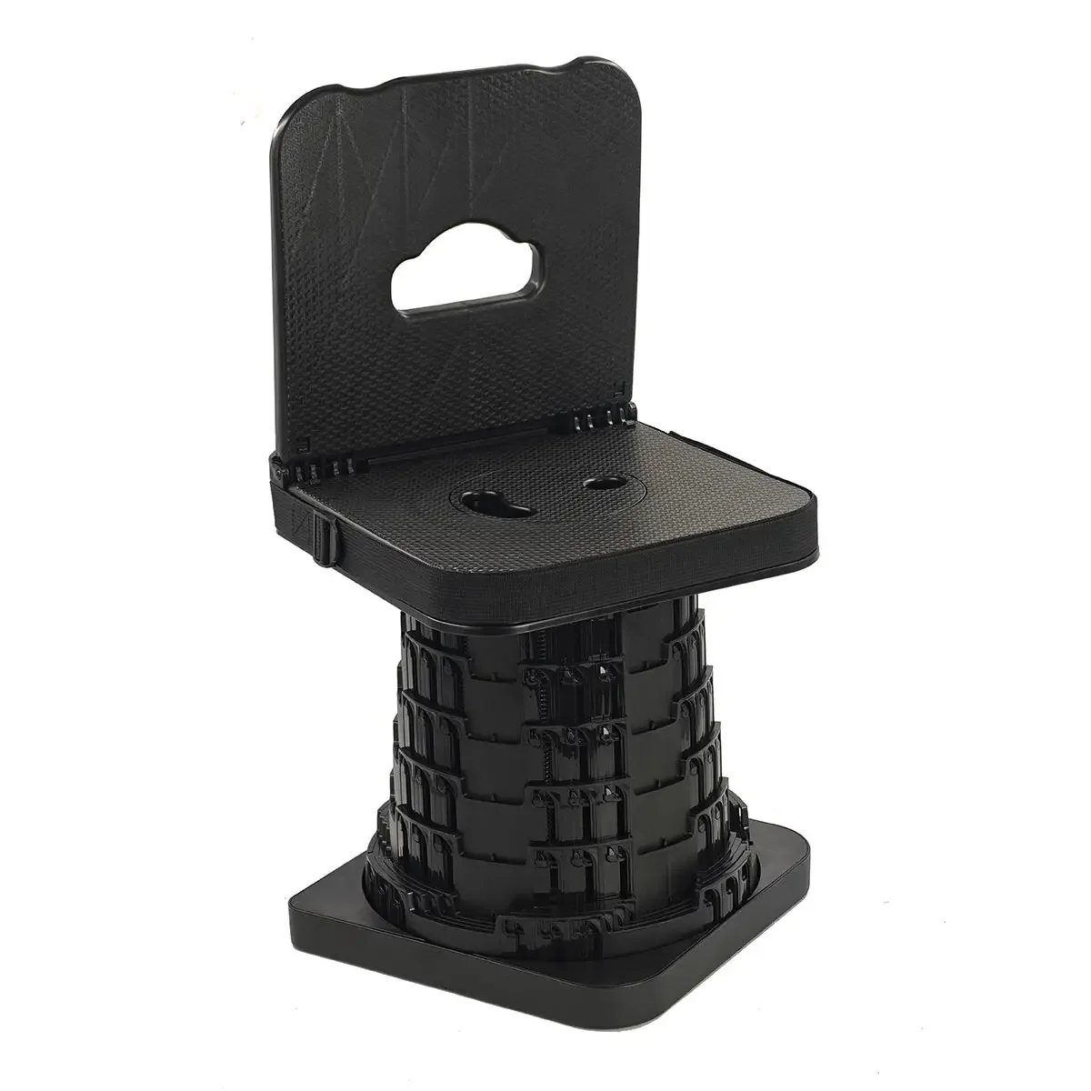 Portable Telescopic Folding Chair New Design Telescopic Stool with Backrest for Bedroom & Outdoor Leisure for Fishing & Hiking