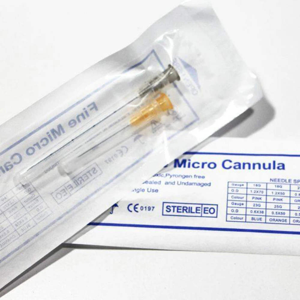 Medical Sterile Disposable Blunt Tip Micro Cannula 18G 21G 22G 23G 25G 27G 30GFor Injectable Hyaluronic Acid Fillers