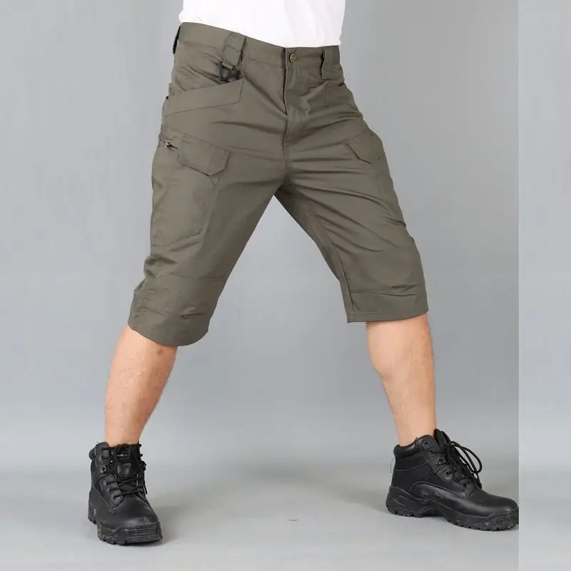 Outdoor Open Crotch Erotic Sex Pants City Tactic Shorts Men's Loose Camouflage Summer Mountaineering Short Breathable Sweatpants