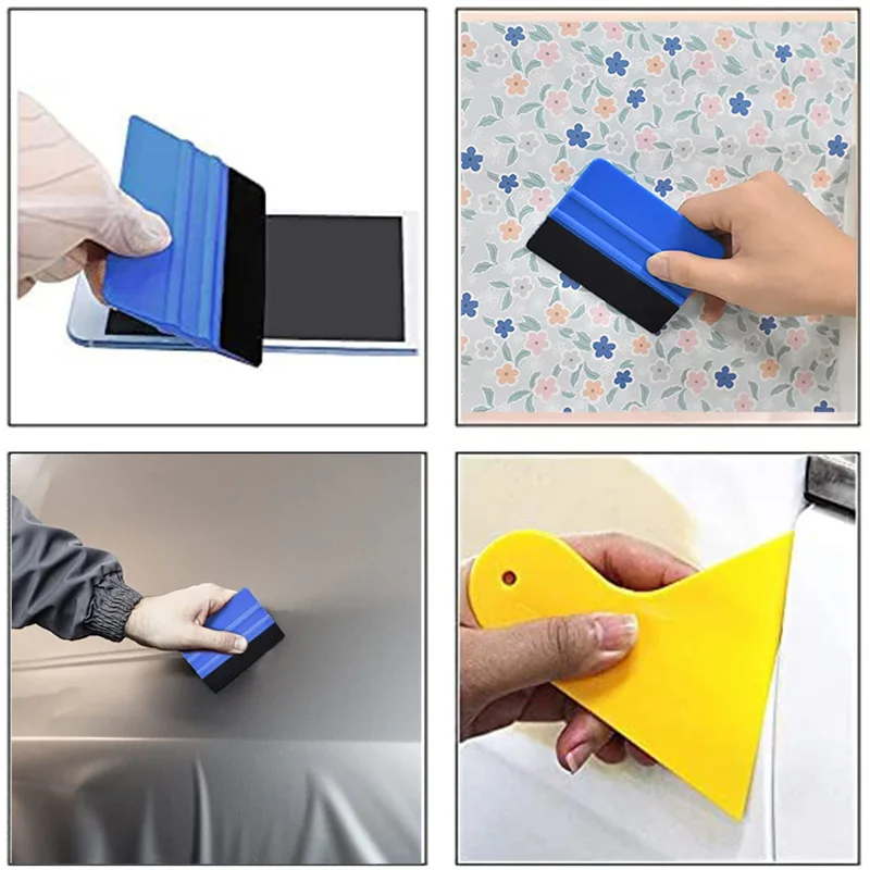 Car Wrapping Tools Kit Vinyl Scraper Cutter Film Squeegee Vinyl Spatulas Plastic Wrap Tool Window Tinting Tools Car Accessories