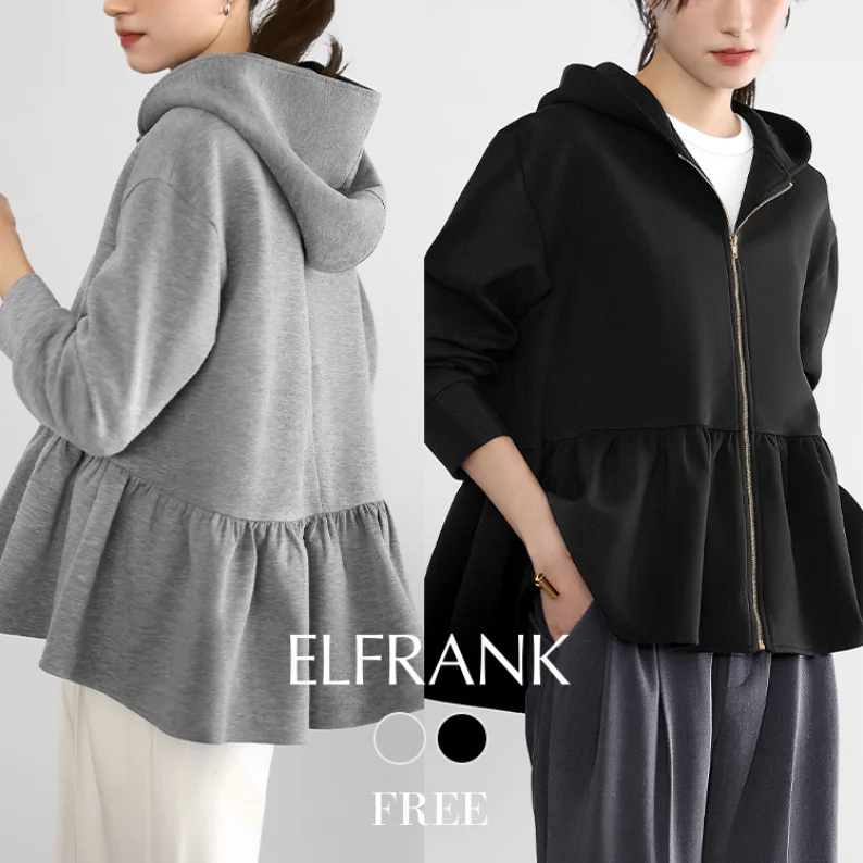 Loose Oversize Hooded Open Cardigan Top Korean Japanese Style Versatile Women's Fashion Autumn Winter New Arrival Polyester F...