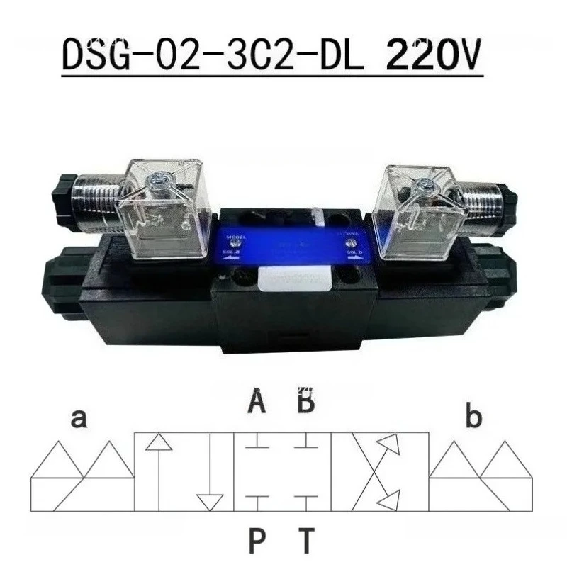 Hydraulic Solenoid Valve DSG-02-3C2/02-3C60/02-2B2/3C4/3C3/2B3B/2B2B Directional Valve