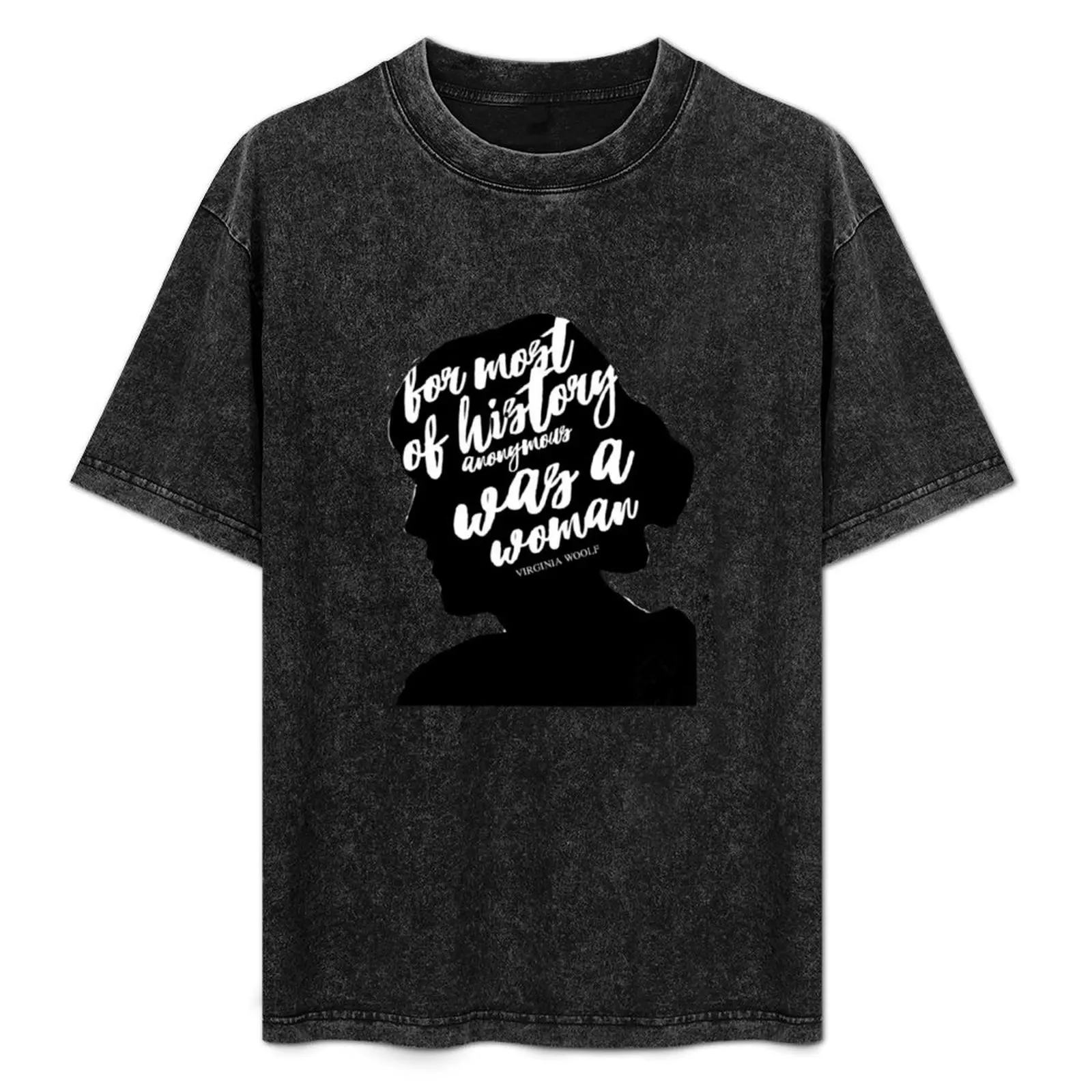 Virginia Woolf - silueta Camiseta T-Shirt blanks new edition mens designer t shirt