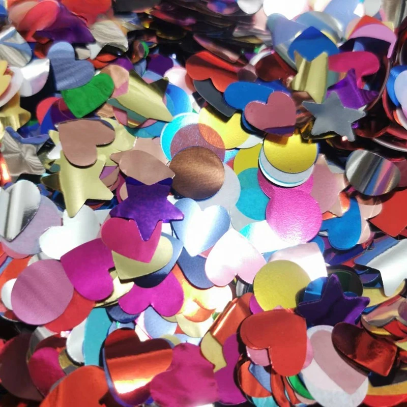 2025 New Confetti Gun Sequins Mixed Color Fireworks Gun Paper Filling Material For Weddings Celebrations Celebratory Events