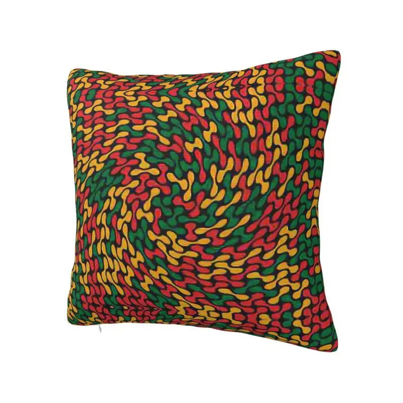 Luxury Ethiopian Flag Pattern Cushion Cover Velvet Throw Pillow Case Bedroom Decoration