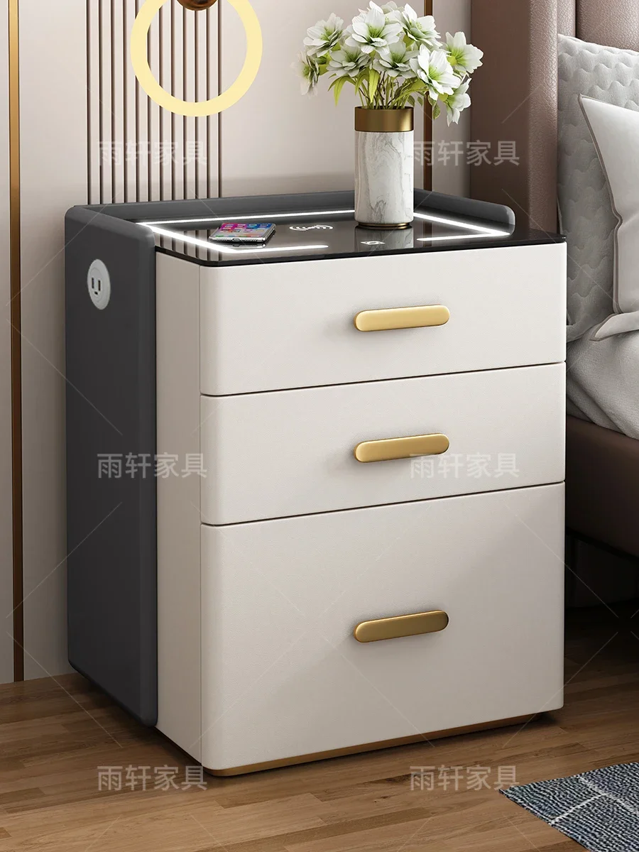 Smart bedside table safe integrated 2024 new simple modern multi-functional home high-end safe cabinet