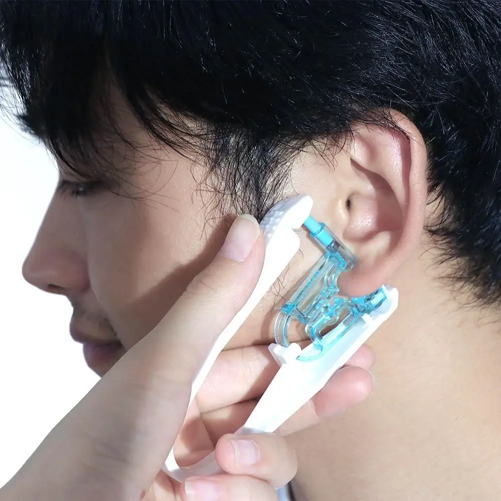 

Stud Transparent Blue Wear Earring Nasal Nail Wearing Ear Device Ear Nail Tool Earring Piercer Machine Nose Ear Piercing Tool