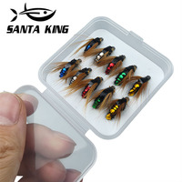 SantaKing 10Pcs 30Pcs 50pcs Fly Fishing Lure with Bionic Design and Sharp Hooks Ideal for Successful Fishing Expeditions Pesca