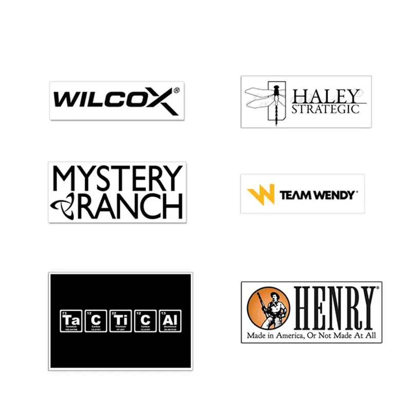 5PCS/10PCS Wholesales Tactical Gear Style Vinyl Sticker Pack Waterproof Car Decals for Motorcycle Helmet Laptop Window DIY Deco