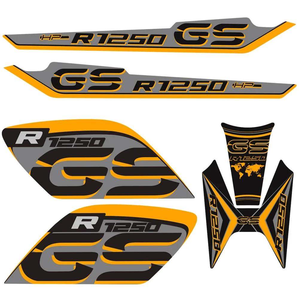 

2019 2020 2021 R1250 R 1250 GS HP GSA Stickers For BMW R1250GS Tank Pad Protective Fender Front Nose Fairing Beak ADV Adventure