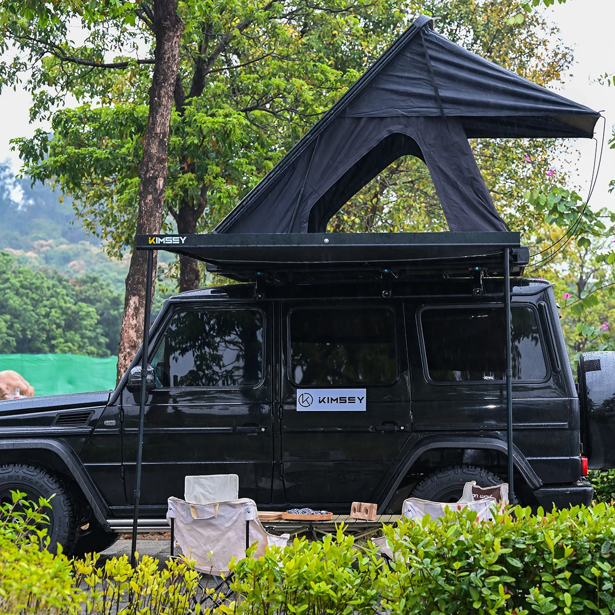 UTV&ATVOutdoor Wholesales Price Aluminum Retractable Roof Top Tent Aluminum Case Car Side Awning for Camping
