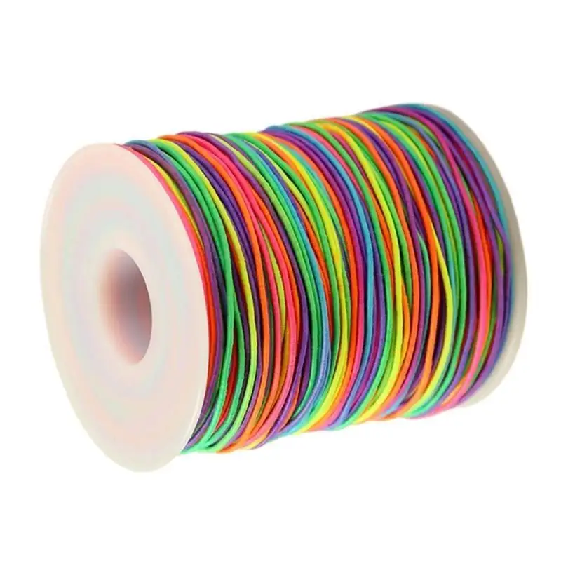 31BB 1Roll 1mm Beading Elastic Stretch Cord String Rope for DIYs Bracelets Jewelry Making Finding Accessories Beading Tool