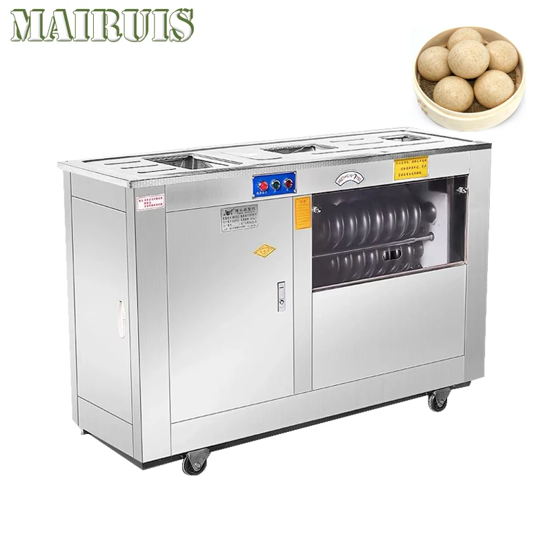 

Stainless Steel Pizza Round Shape Momo Steamed Bun Forming Balls Rolling Bread Dough Making Cutter Machine Rounder Machine