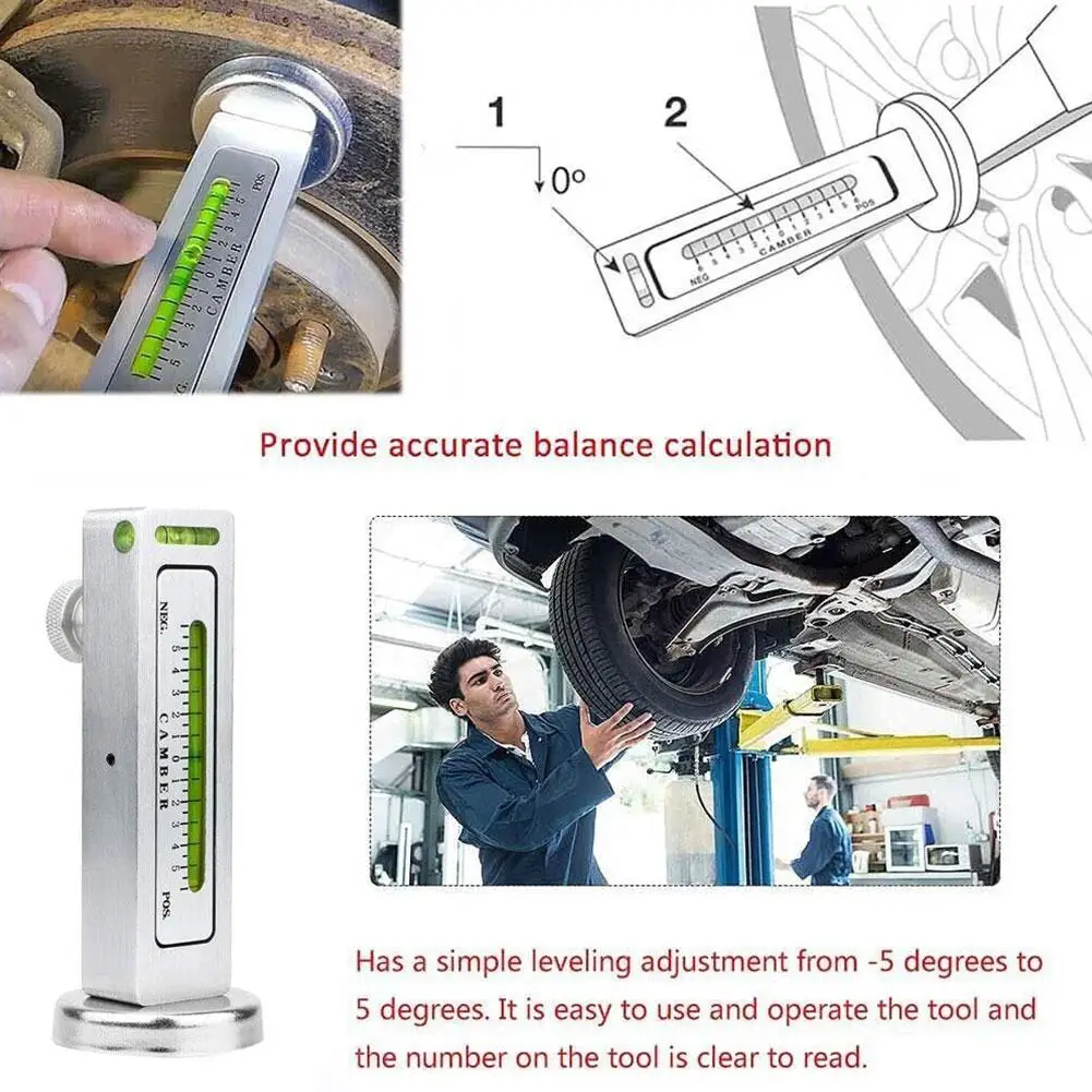 Automobile Four-wheel Positioning Magnetic Level Camber Adjustment Auxiliary Tool Wheel Alignment Spirit Level