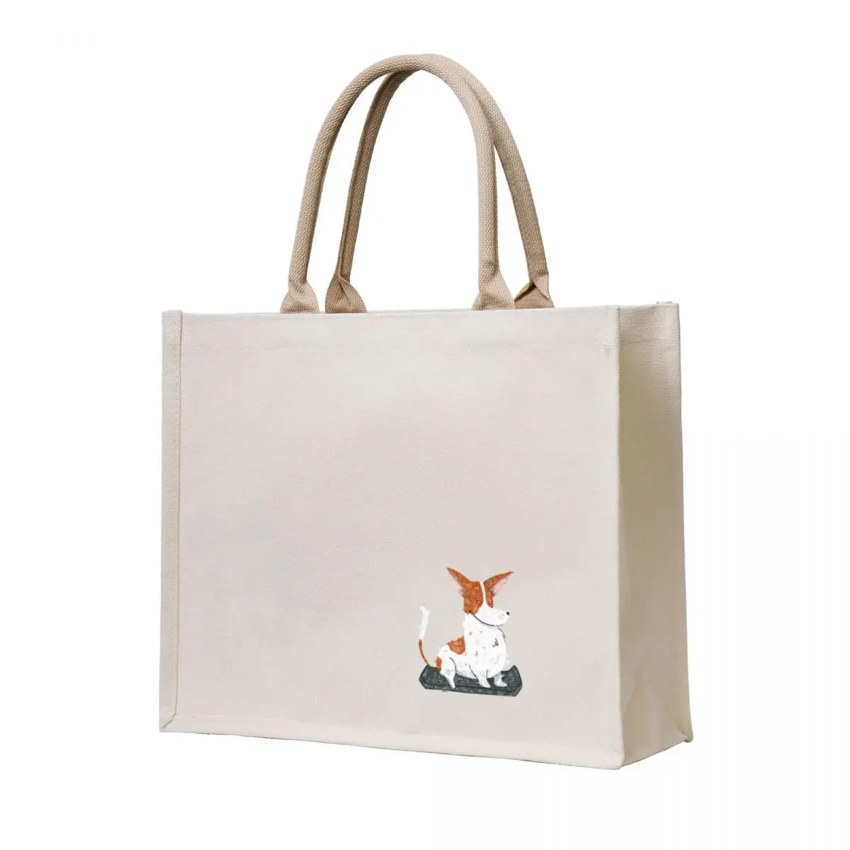 

Doggo on skate Tote Bag reusable grocery bags Customizable tote bag custom fabric bag