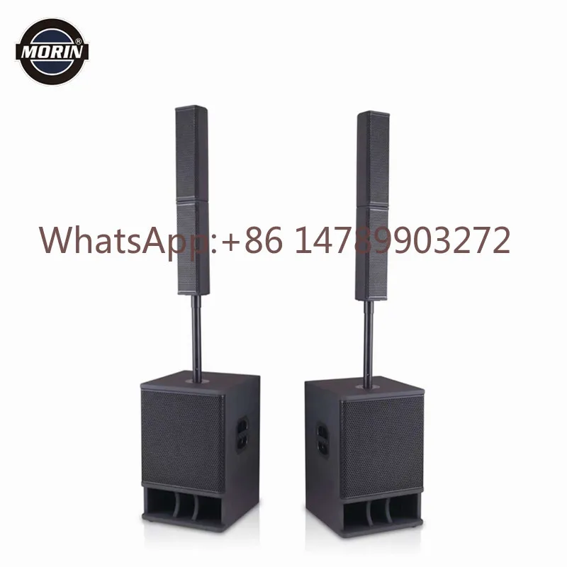 Best Quality 4 X 3 Inch Active PA Column Speaker Sound System With 12 Inch Powered Subwoofer